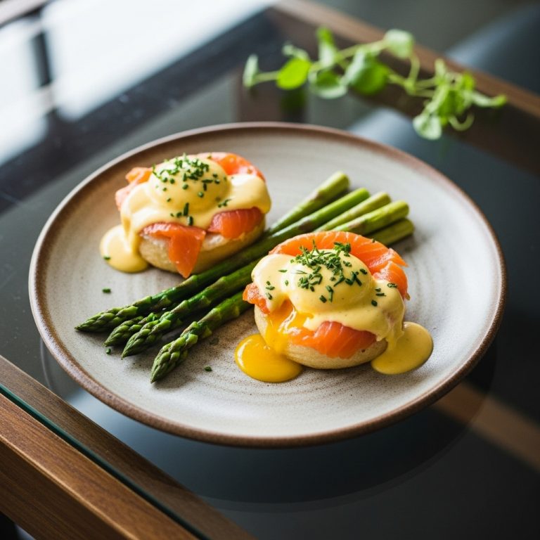 Mouthwatering Dutch Paleo Brunch: Smoked Salmon Egg Boats with Sautéed Asparagus & Herbed Hollandaise Sauce